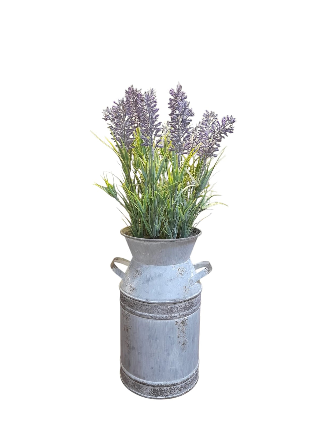 Florero Decorativo Rústico con Lavanda Artificial