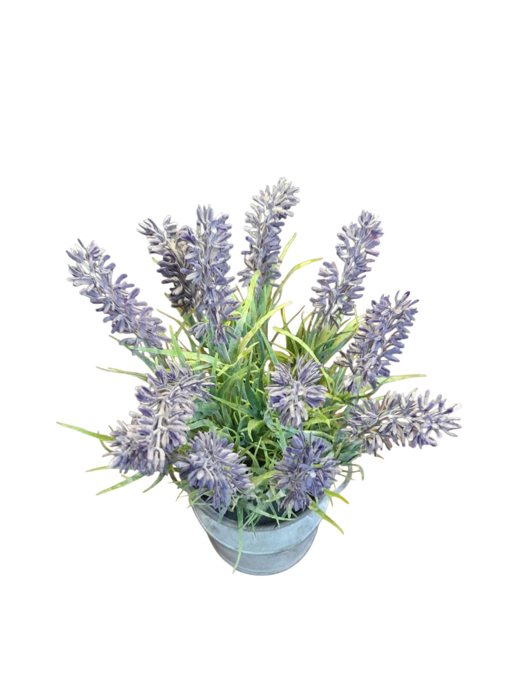 Florero Decorativo Rústico con Lavanda Artificial