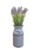 Florero Decorativo Rústico con Lavanda Artificial
