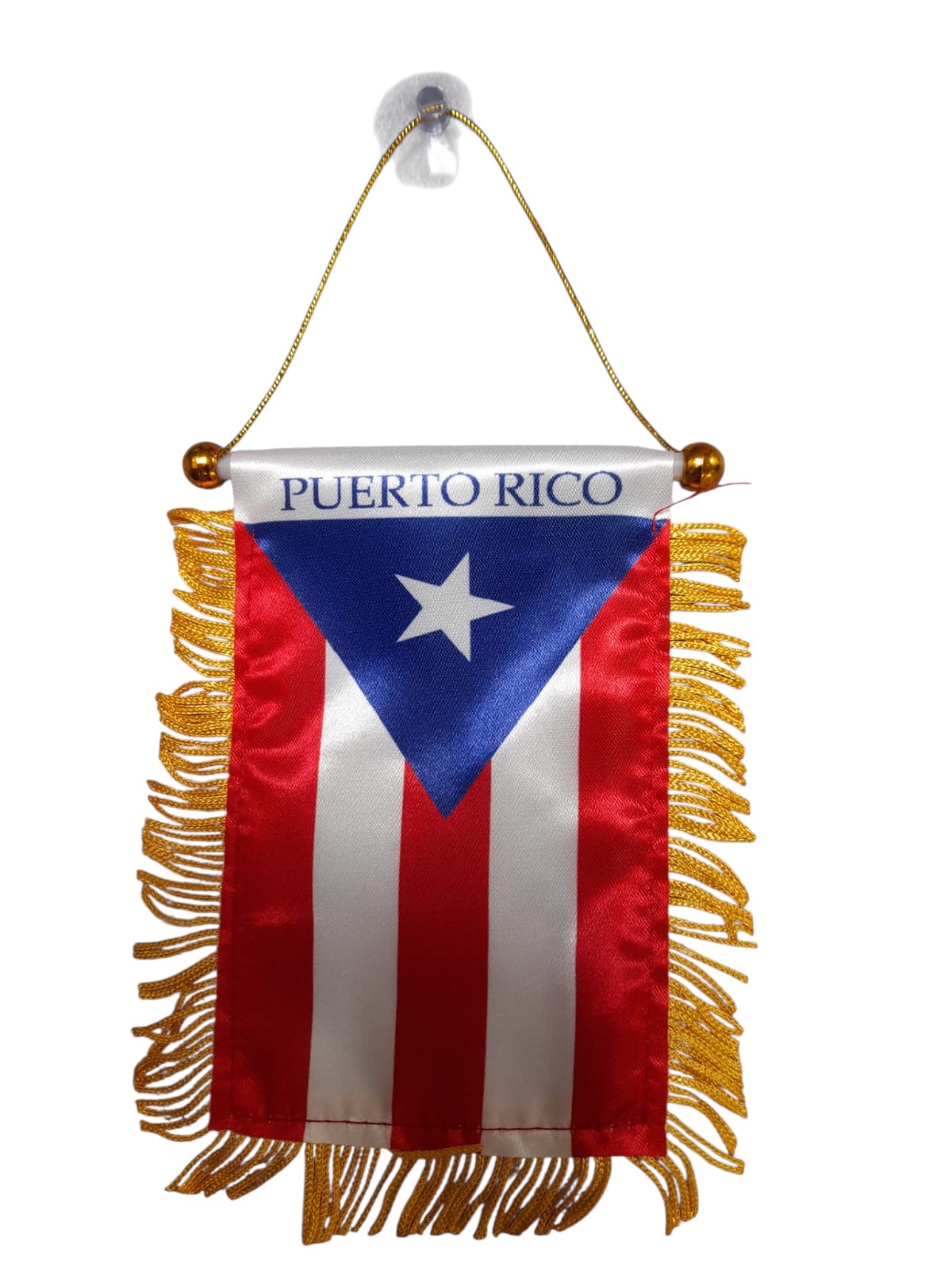 Souvenir Puerto Rico - Bandera para Autos (14x12cm)