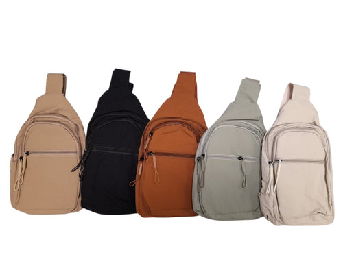 Cartera Cruzada Tipo Sling – Ligera y Moderna | 5 Colores Sólidos