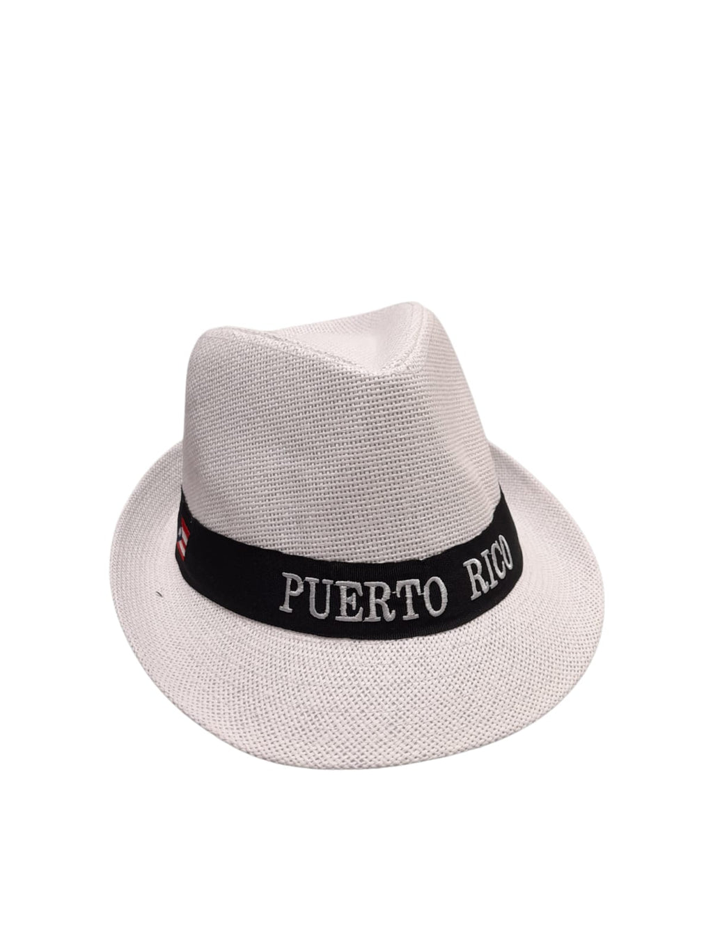 Souvenir - Fedora Clásica "Puerto Rico" y Bandera Bordada