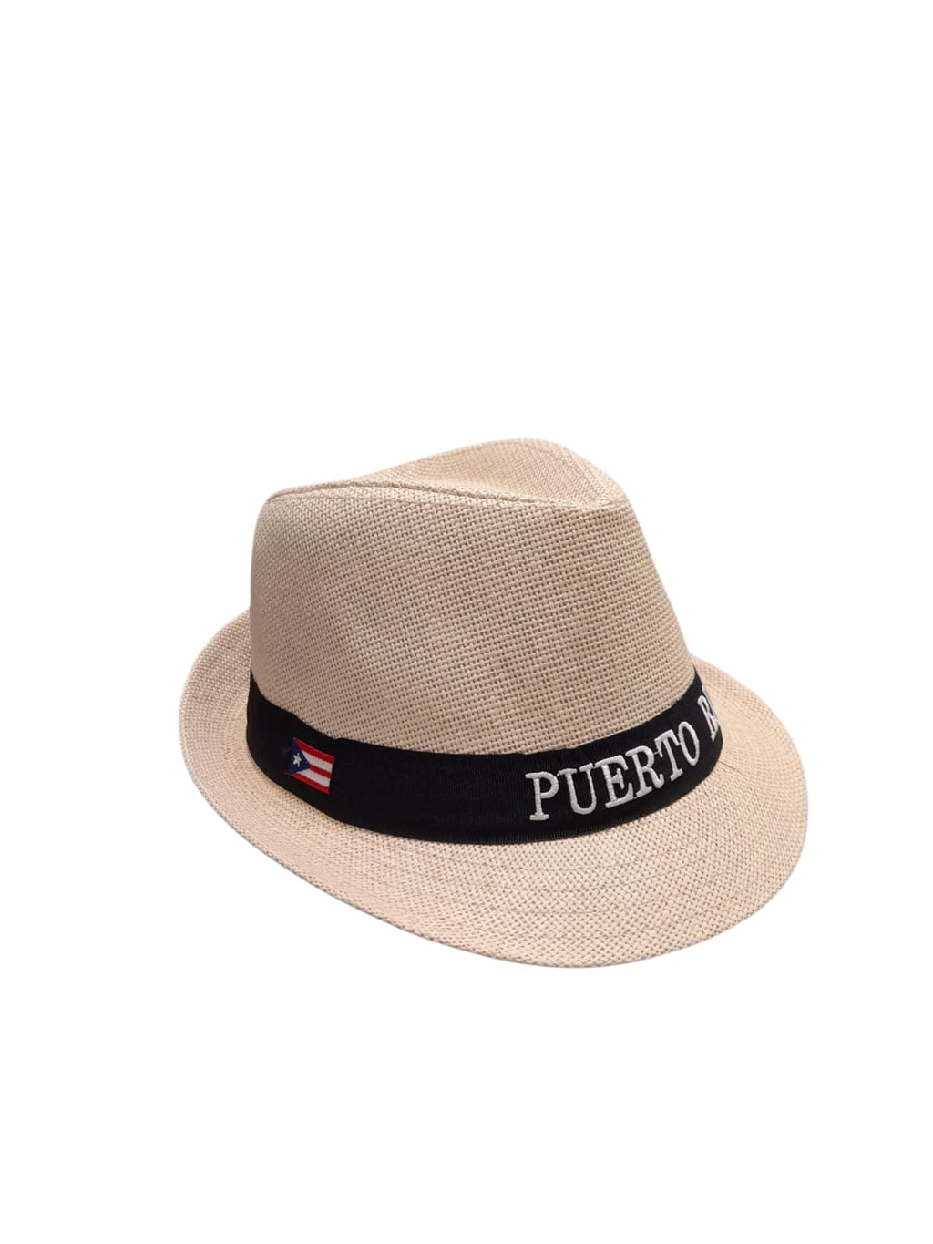 Souvenir - Fedora Clásica "Puerto Rico" y Bandera Bordada