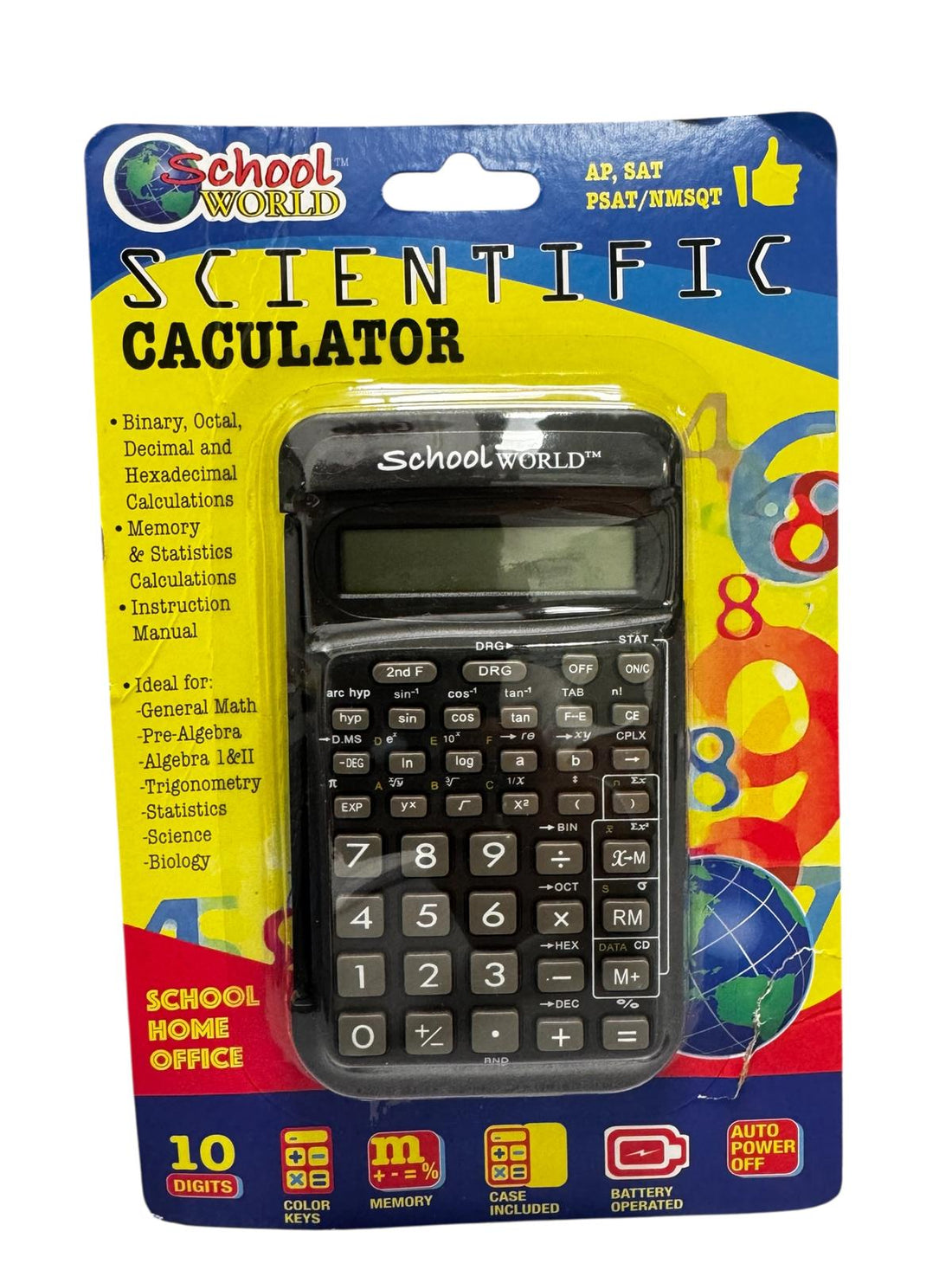 School World - Calculadora Científica de 10 Dígitos