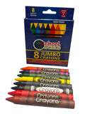 School World - 8 Jumbo Crayons