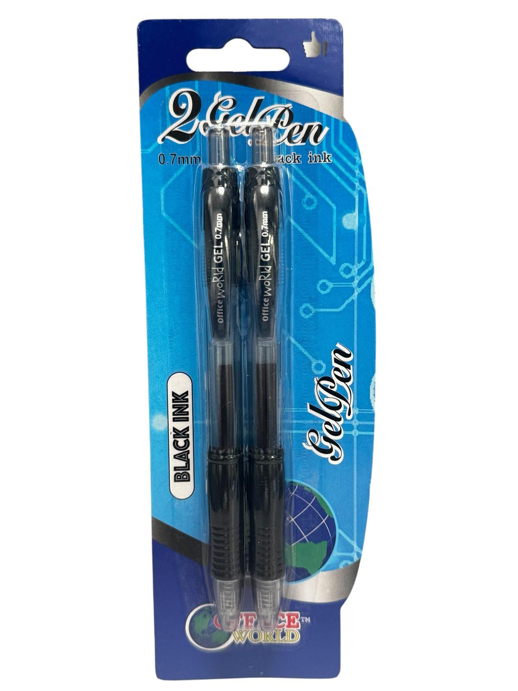 Office World - Gel Pens 0.7 mm | Set de 2 Bolígrafos de Gel
