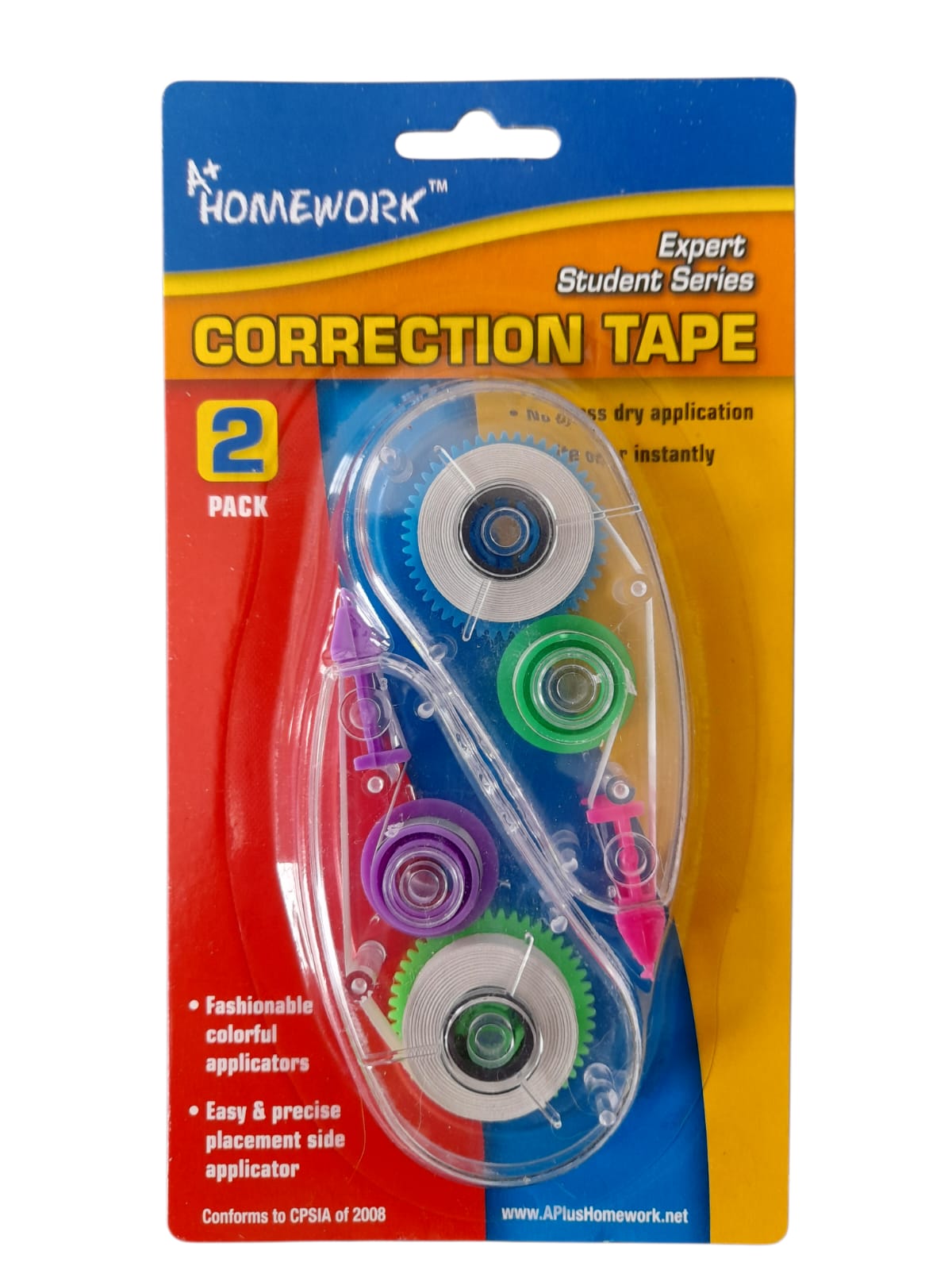 A+ Homework - Correction Tape (2 Pack)