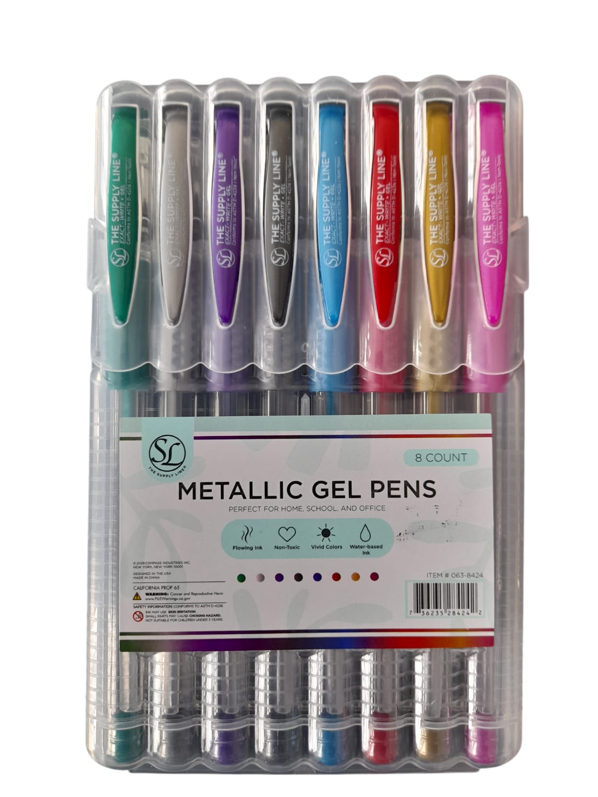 Metallic Gel Pens - Set de 8