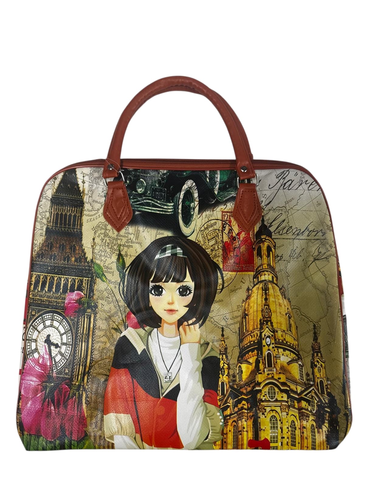 Bolso Grande con Diseño de Muñecas "Fashion"