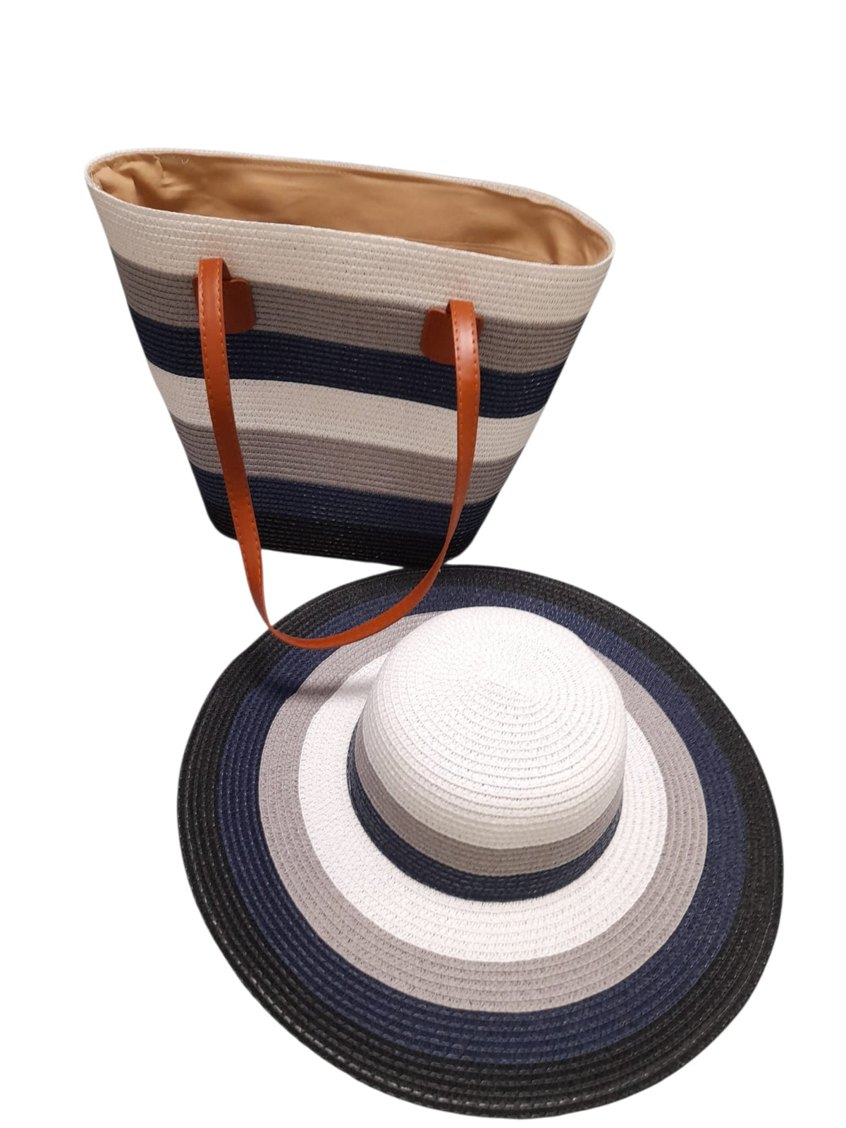 Set de Bolsos y Sombreros Playeros a Juego