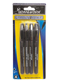 A+ Homework - Set de 4 Marcadores Permanentes