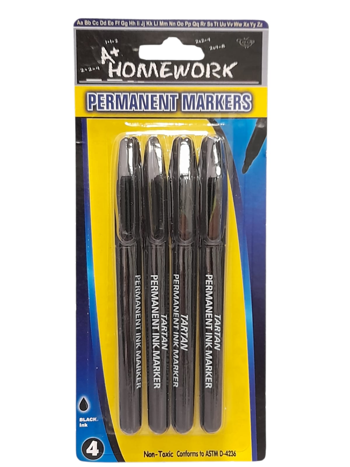 A+ Homework - Set de 4 Marcadores Permanentes