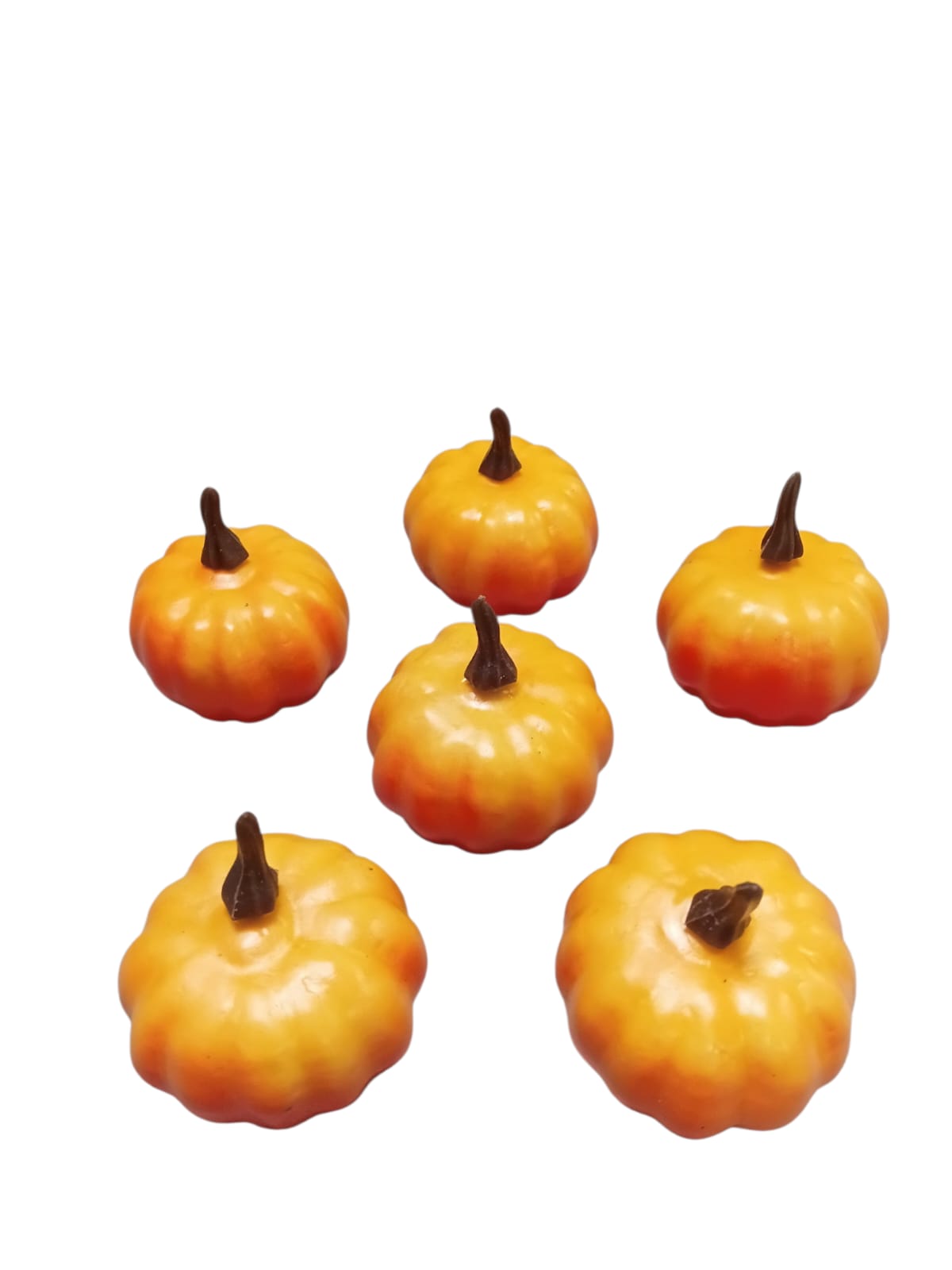 Otoño- Set de 6 Mini Calabazas Decorativas