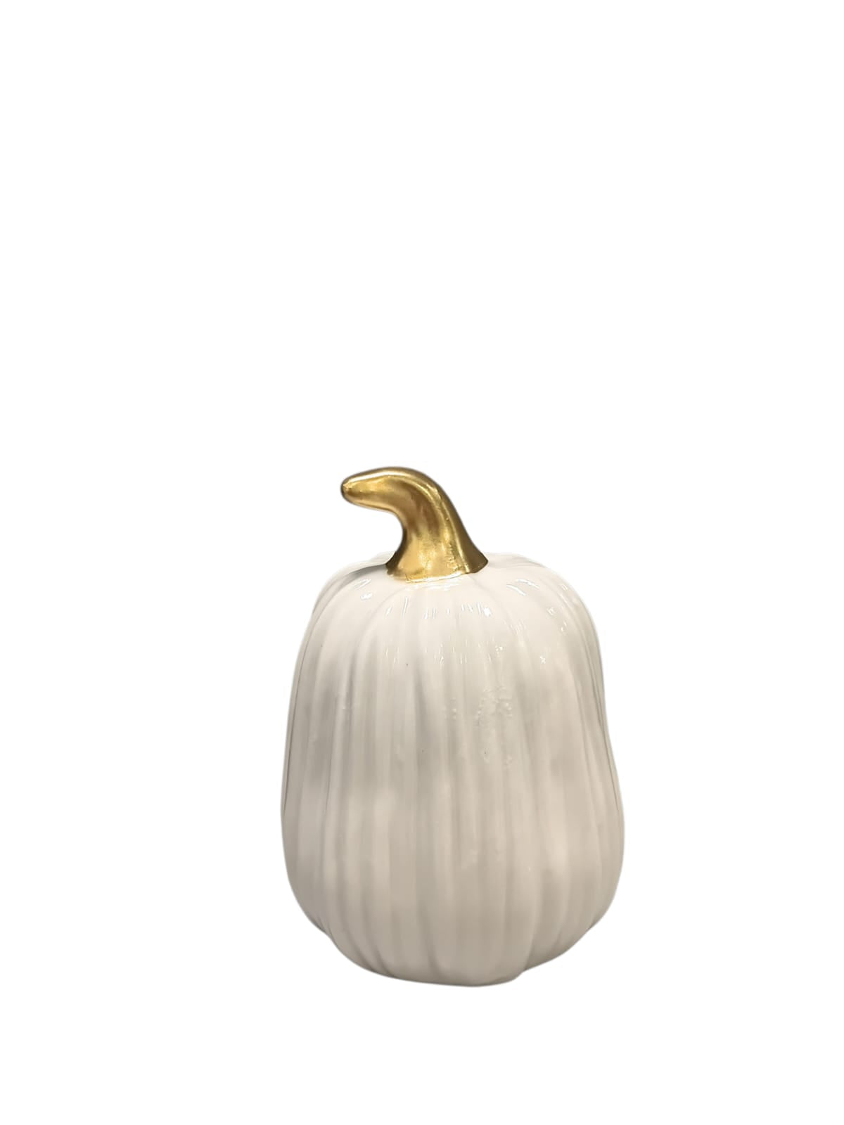 Otoño - Calabazas Decorativas en Cerámica con Acabado Brillante (3 Colores)
