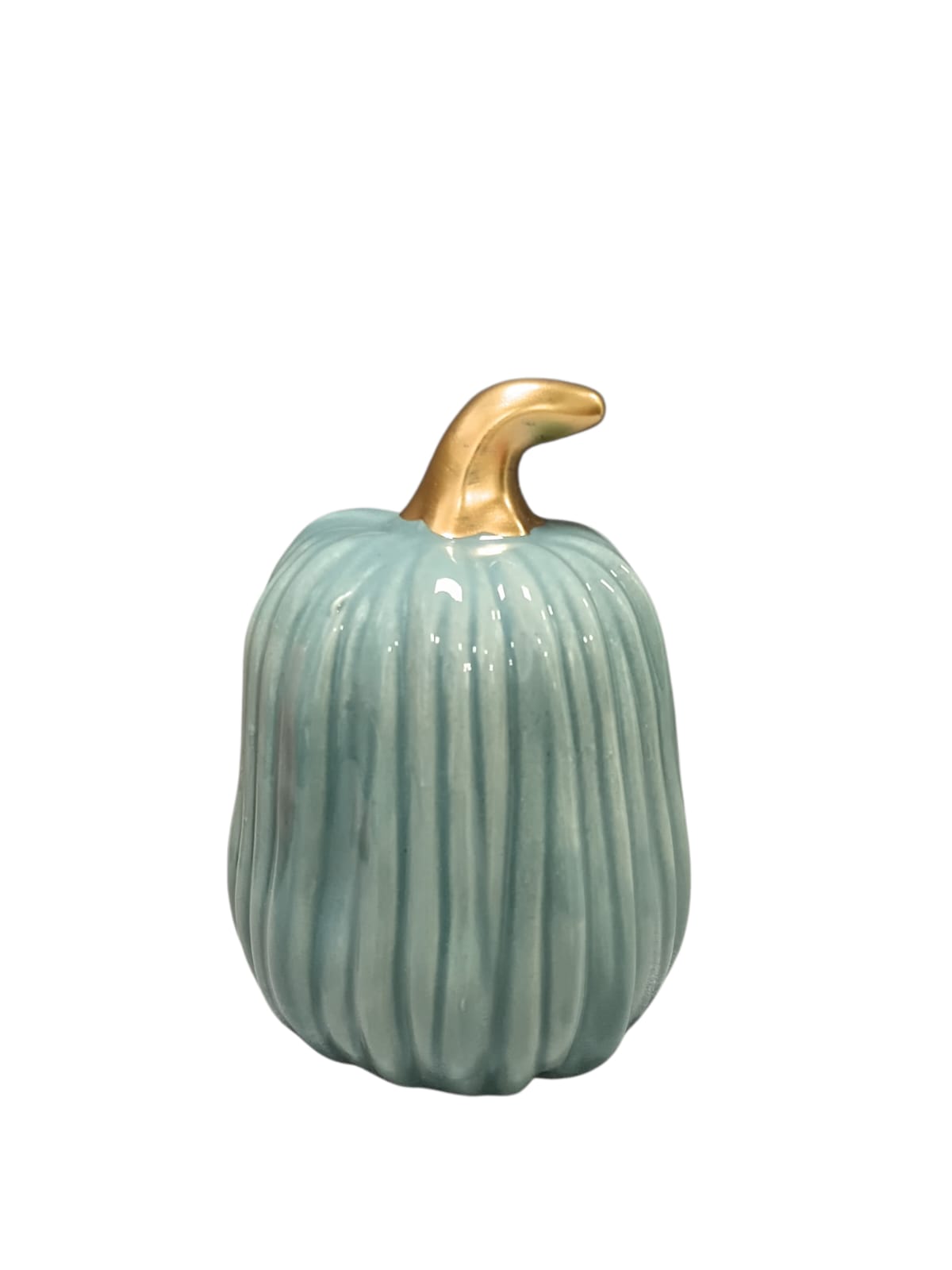 Otoño - Calabazas Decorativas en Cerámica con Acabado Brillante (3 Colores)