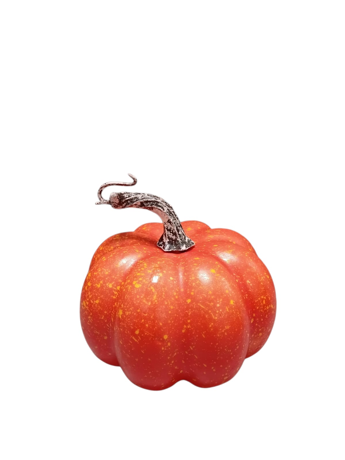 Otoño - Calabaza Decorativa Mediana con Acabado Rústico