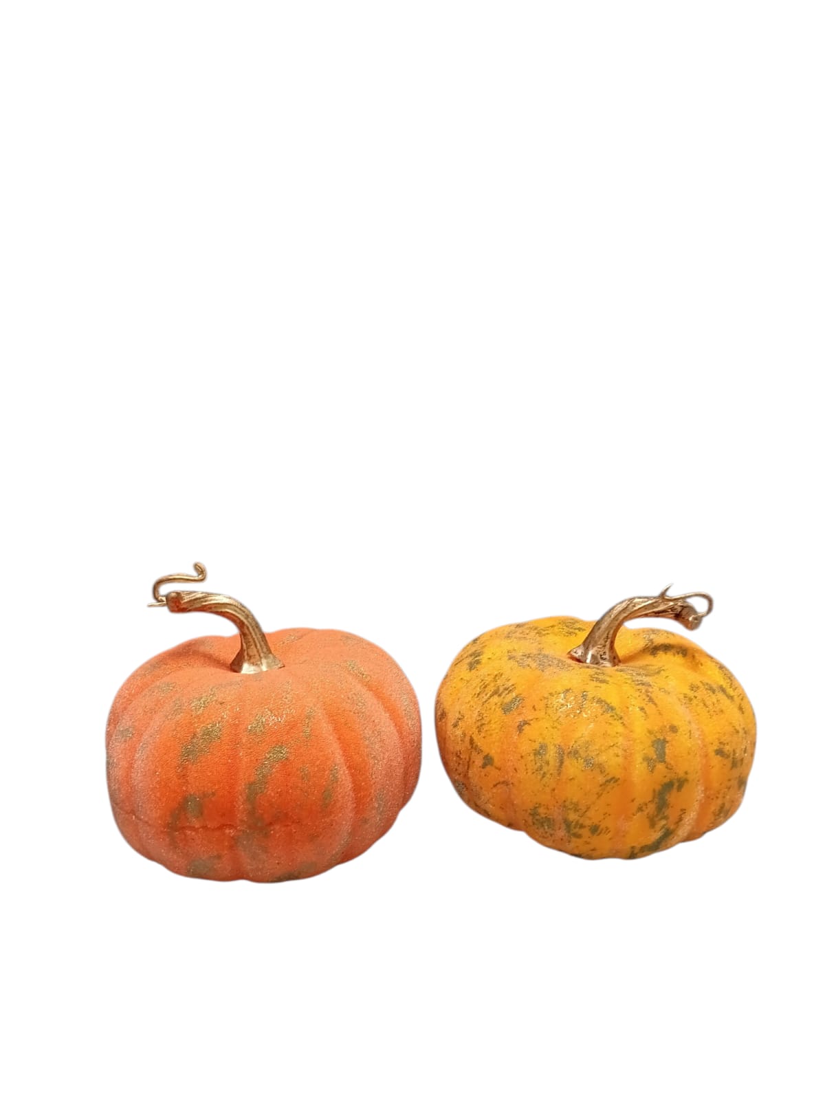 Otoño - Calabaza Decorativa con detalles Dorados