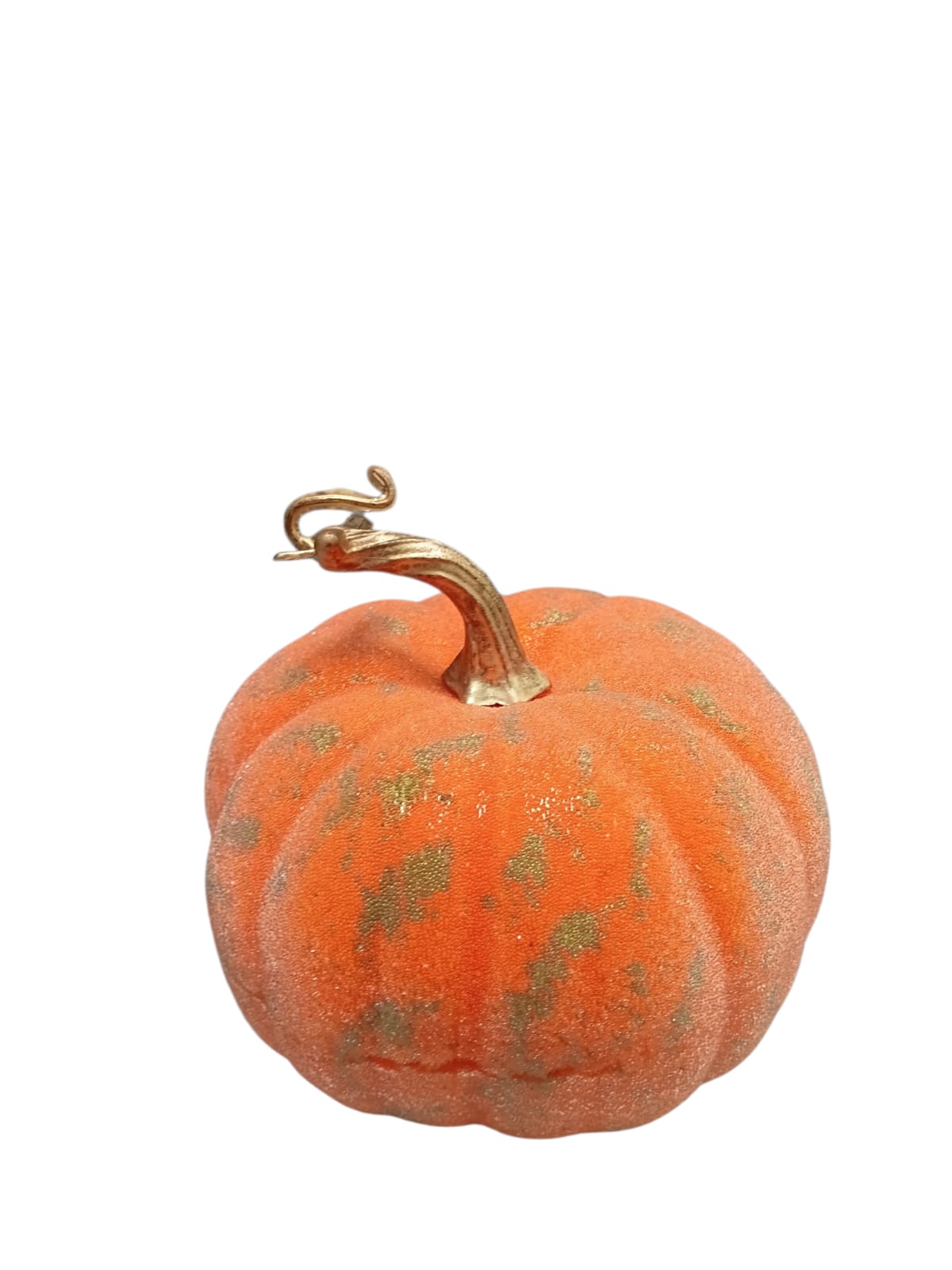 Otoño - Calabaza Decorativa con detalles Dorados