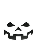 Halloween - Black Pumpkin Face Sticker