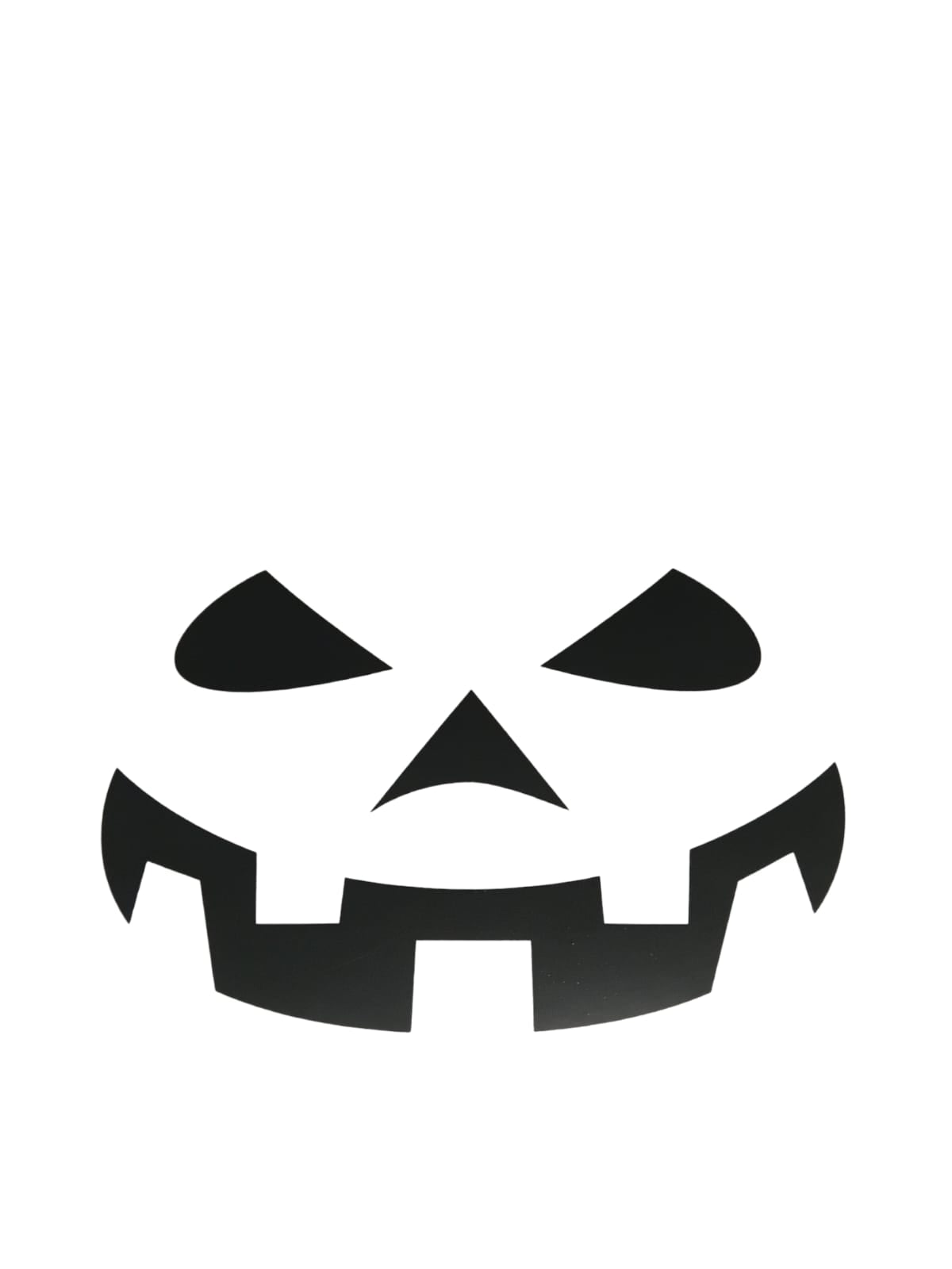 Halloween - Black Pumpkin Face Sticker