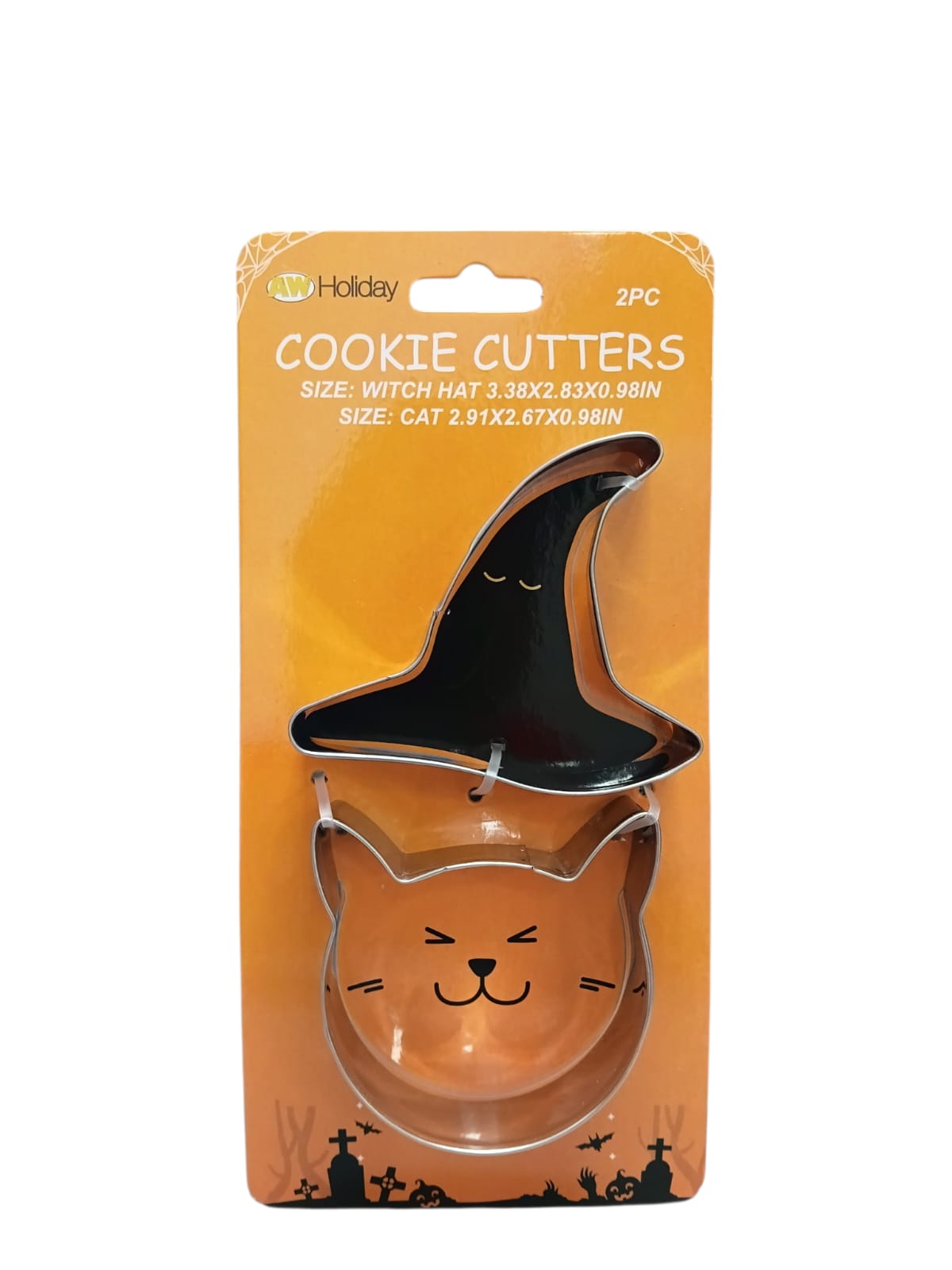 Halloween - Cat & Witch Hat Cookie Cutters