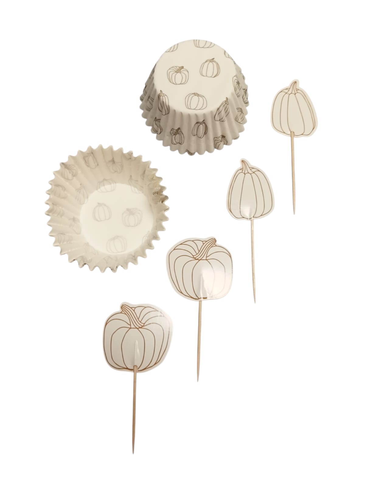 Otoño - Set de Cupcake Liners y Toppers