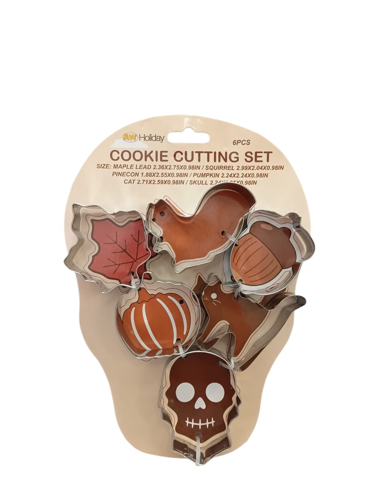 Fall & Halloween Cookie Cutters Set | 6 Pcs