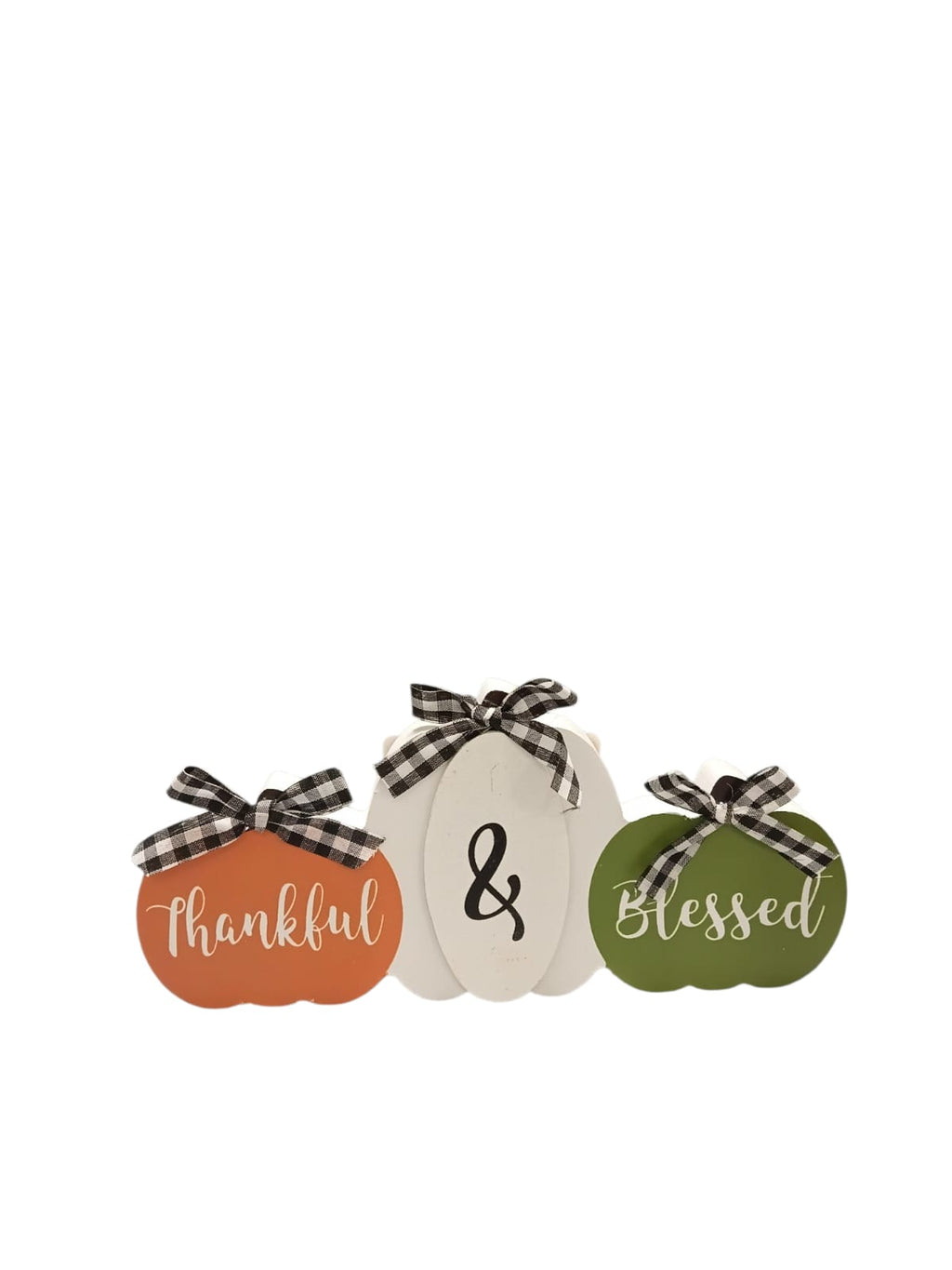 Otoño - Fall Pumpkin Trio | Decoración de Madera