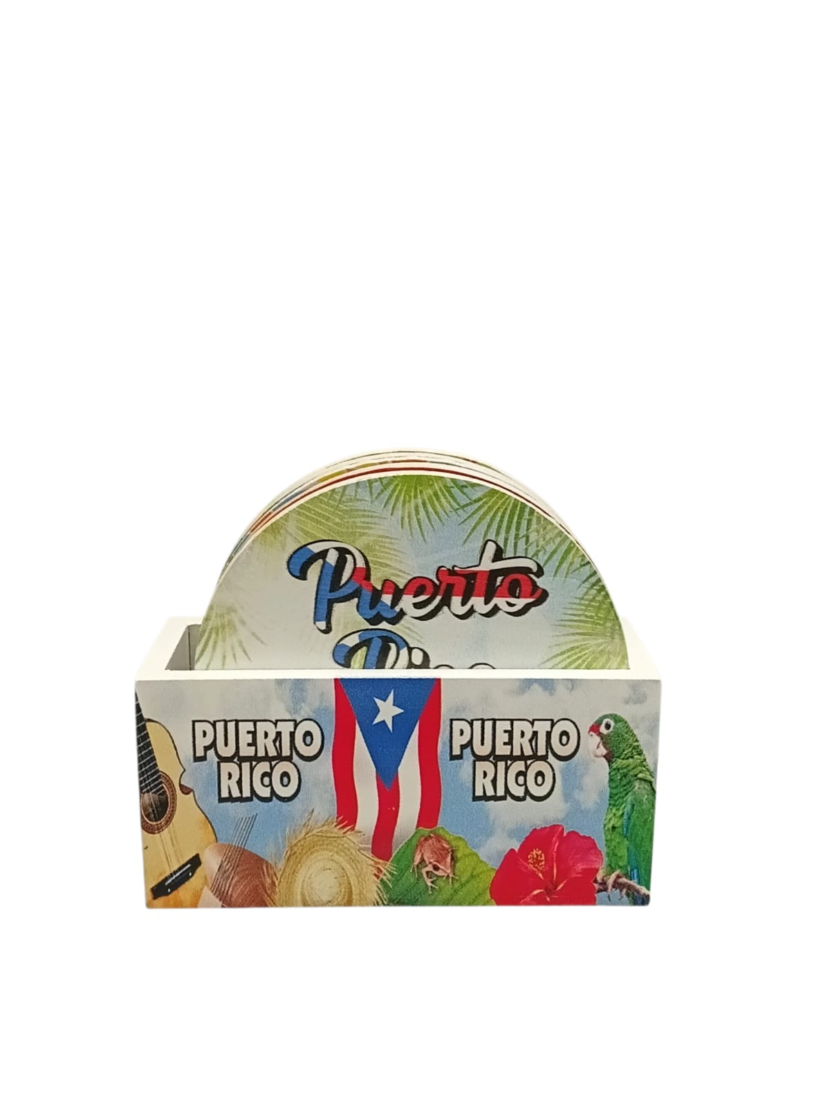Souvenir - 6 Pcs Coaster With Storage Box | Puerto Rico