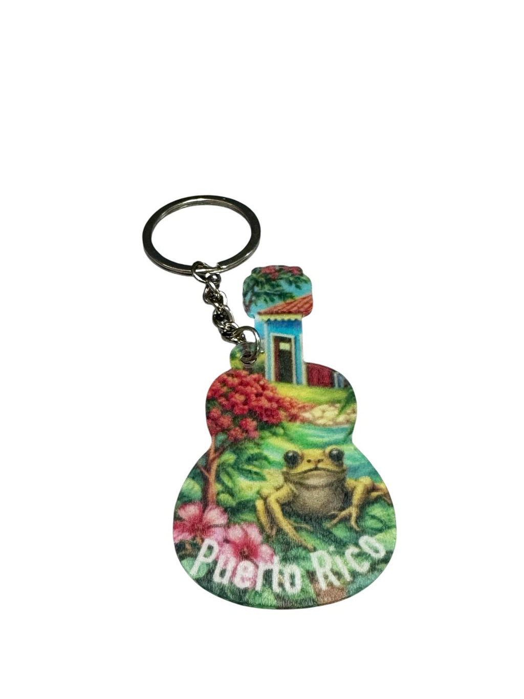 Souvenir - Puerto Rico Guitar Keychain | 4 Styles