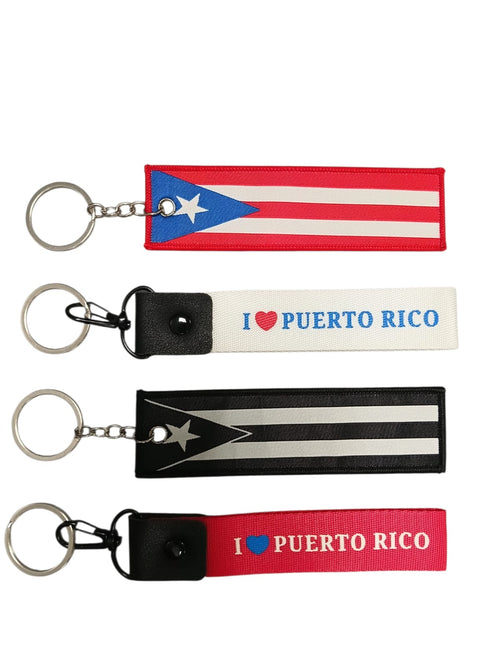 Souvenir - Llaveros de Puerto Rico en Tela Tipo Wrislet