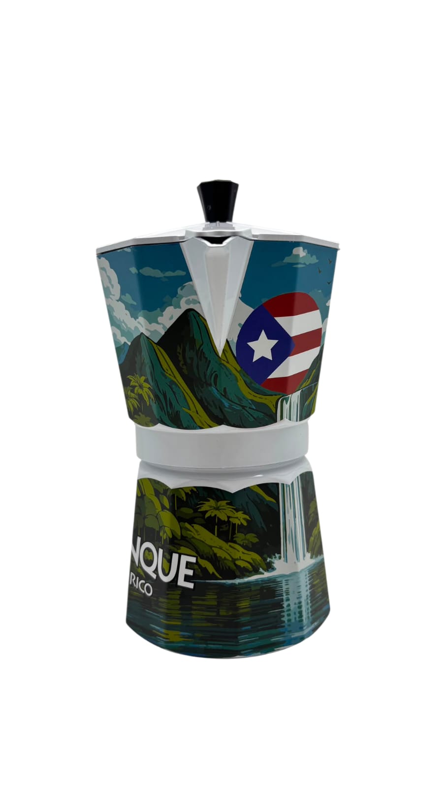 Souvenir - Greca Motivo de Puerto Rico | 6 Tazas, 300 ml (2 Estilos)