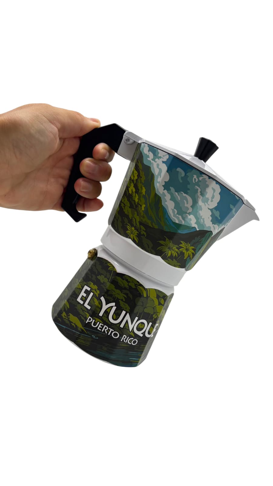 Souvenir - Greca Motivo de Puerto Rico | 6 Tazas, 300 ml (2 Estilos)