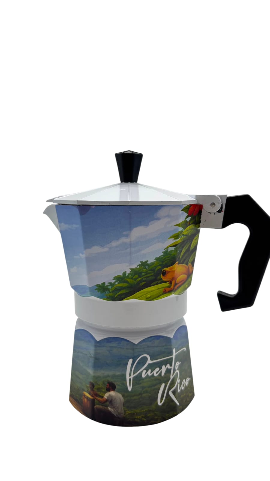 Souvenir - Greca Motivo de Puerto Rico | 3 Tazas, 150 ml (2 Estilos)