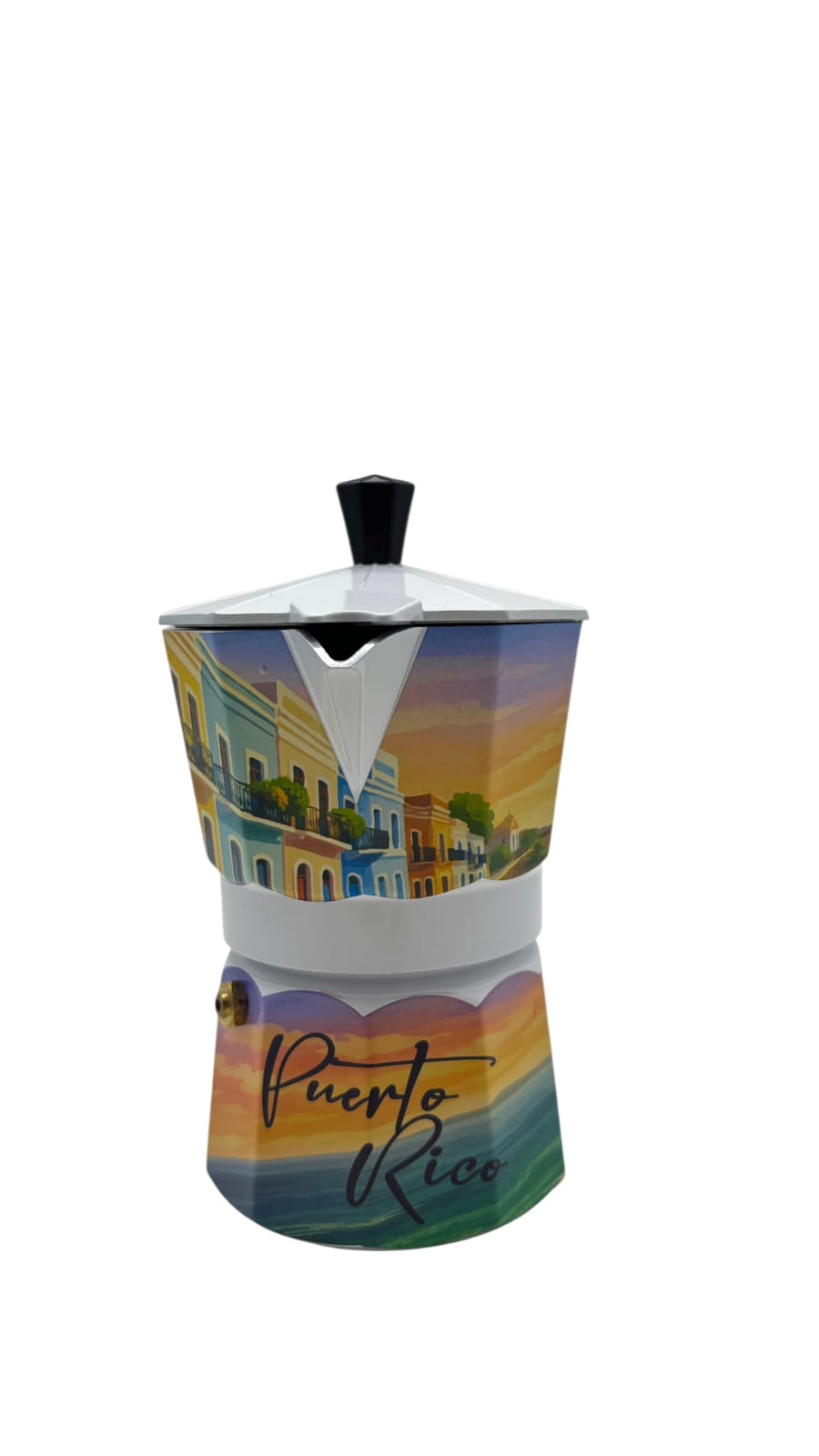 Souvenir - Greca Motivo de Puerto Rico | 3 Tazas, 150 ml (2 Estilos)