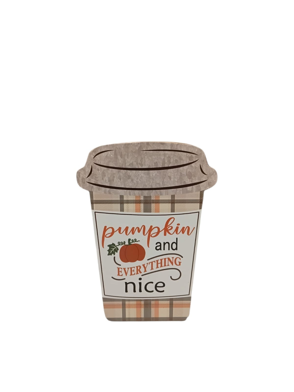 Otoño - Coffee Cups Wood Table Decor | 2 Styles, 3.9" x 5.5"