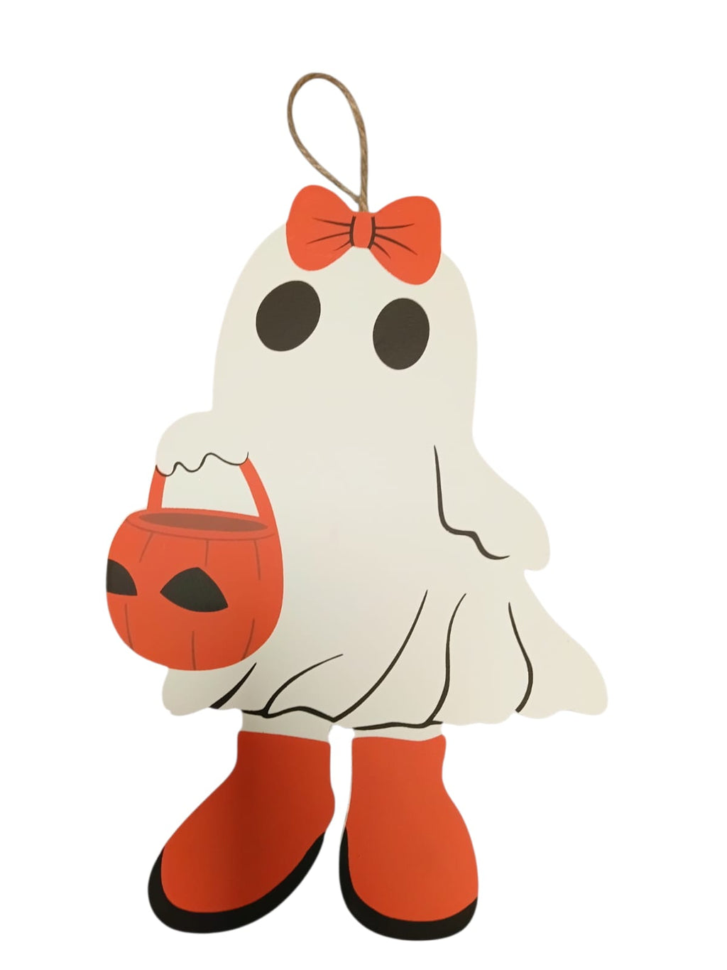 Halloween - Wooden Ghost Wall Plaque | 2 Styles 7.9" x 11.8"