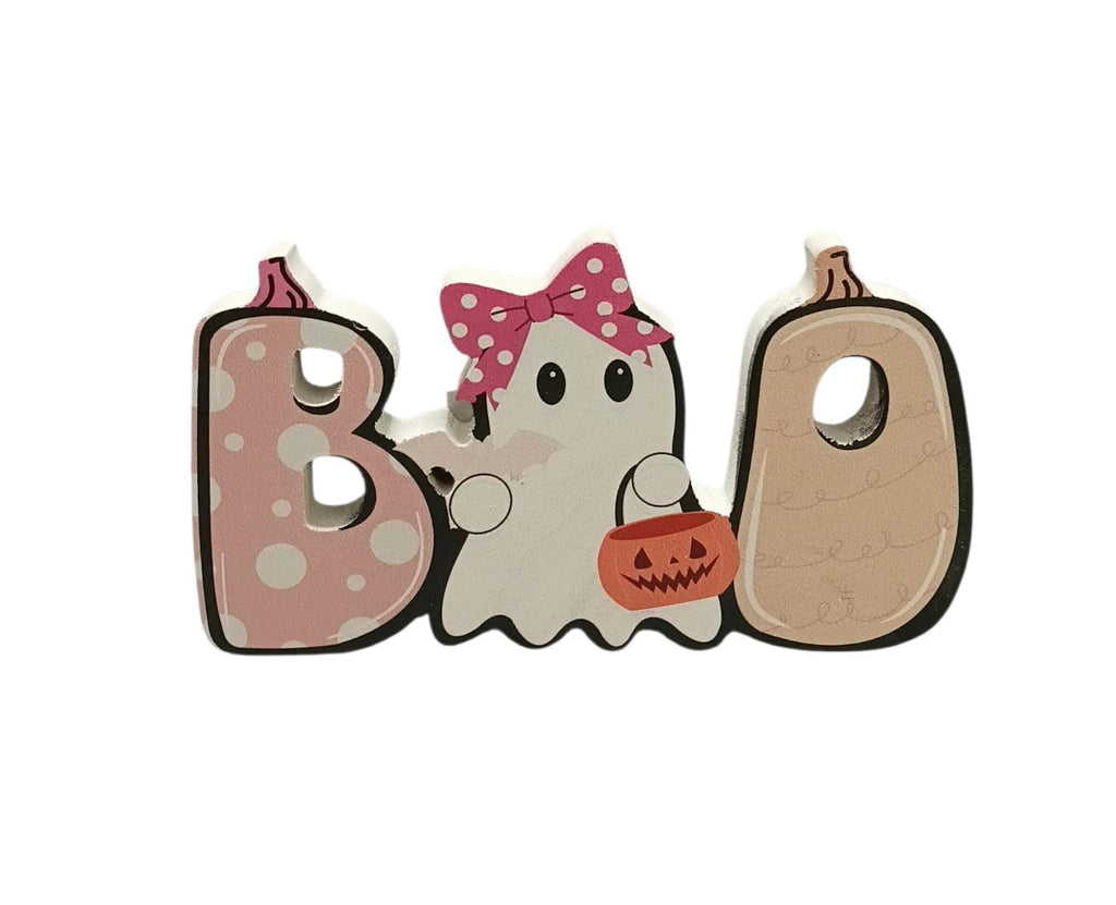 Halloween - Small Wood Ghost Table Decor | 2 Styles