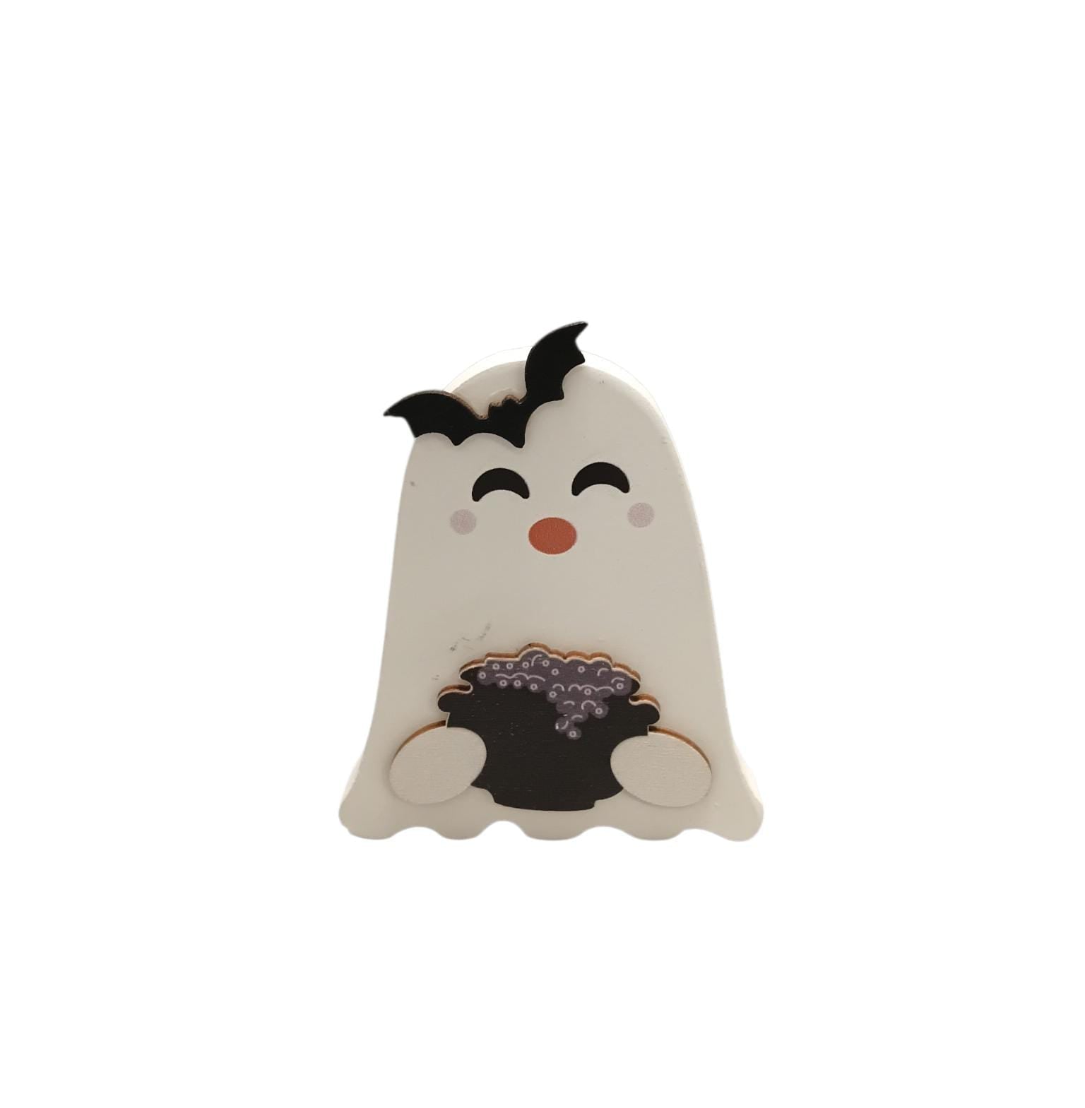 Halloween - Cute & Spooky Wooden Ghost Table Decor | 4 Styles