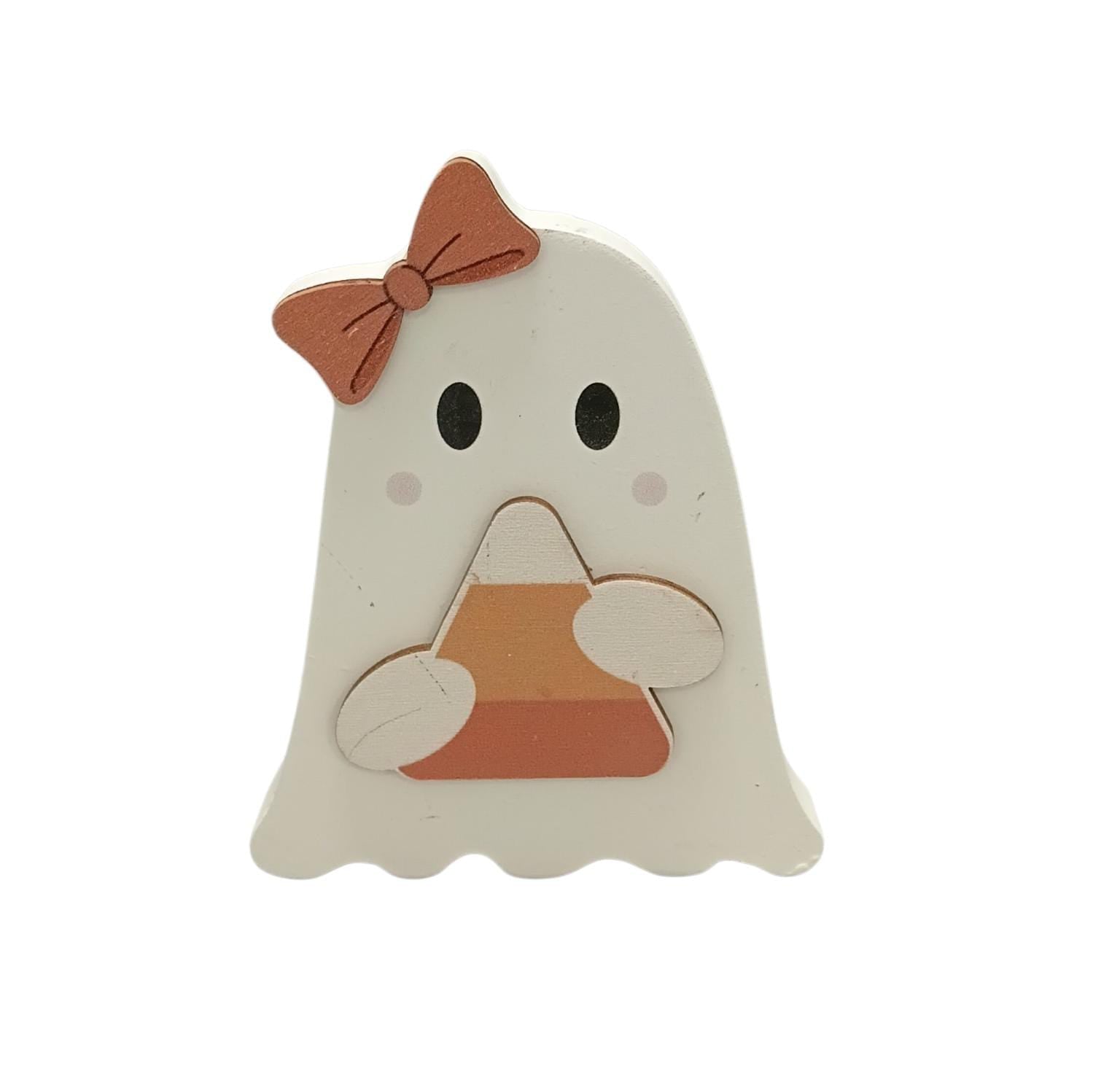 Halloween - Cute & Spooky Wooden Ghost Table Decor | 4 Styles