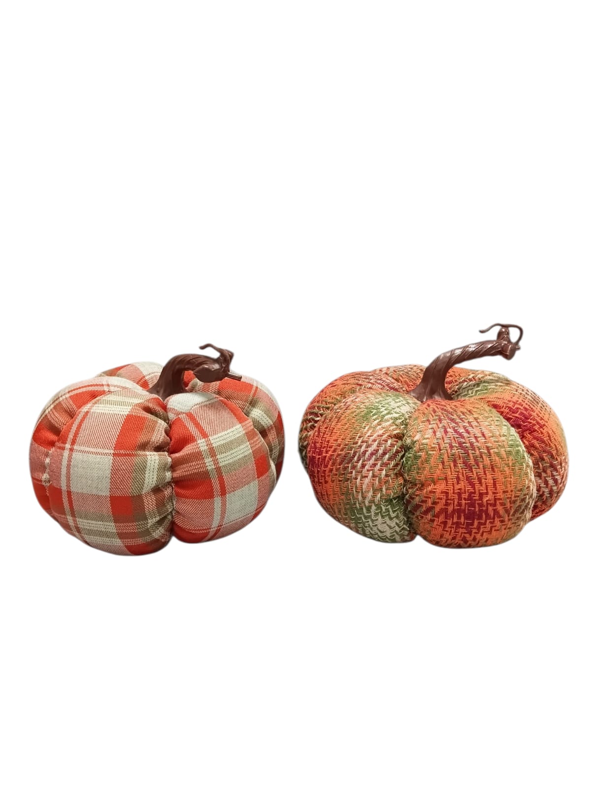 Otoño - Calabazas de Tela Vintage Plaid | 2 Estilos