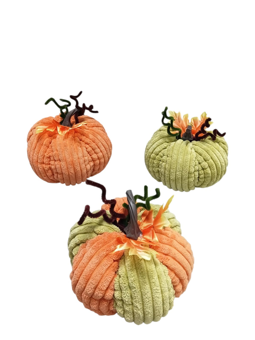 Otoño - Plush Fabric Pumpkin Decor | 3 Estilos