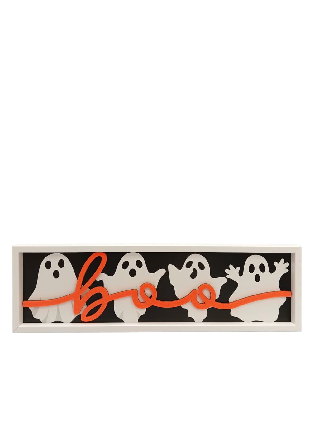 Halloween - Placa de Madera Horizontal “BOO” & “EEK”
