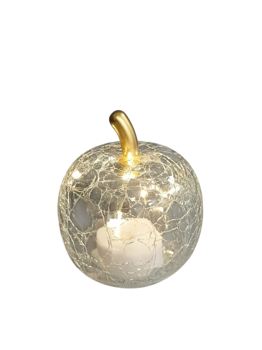 Glass Apple LED Light | 5 Warm White Lights