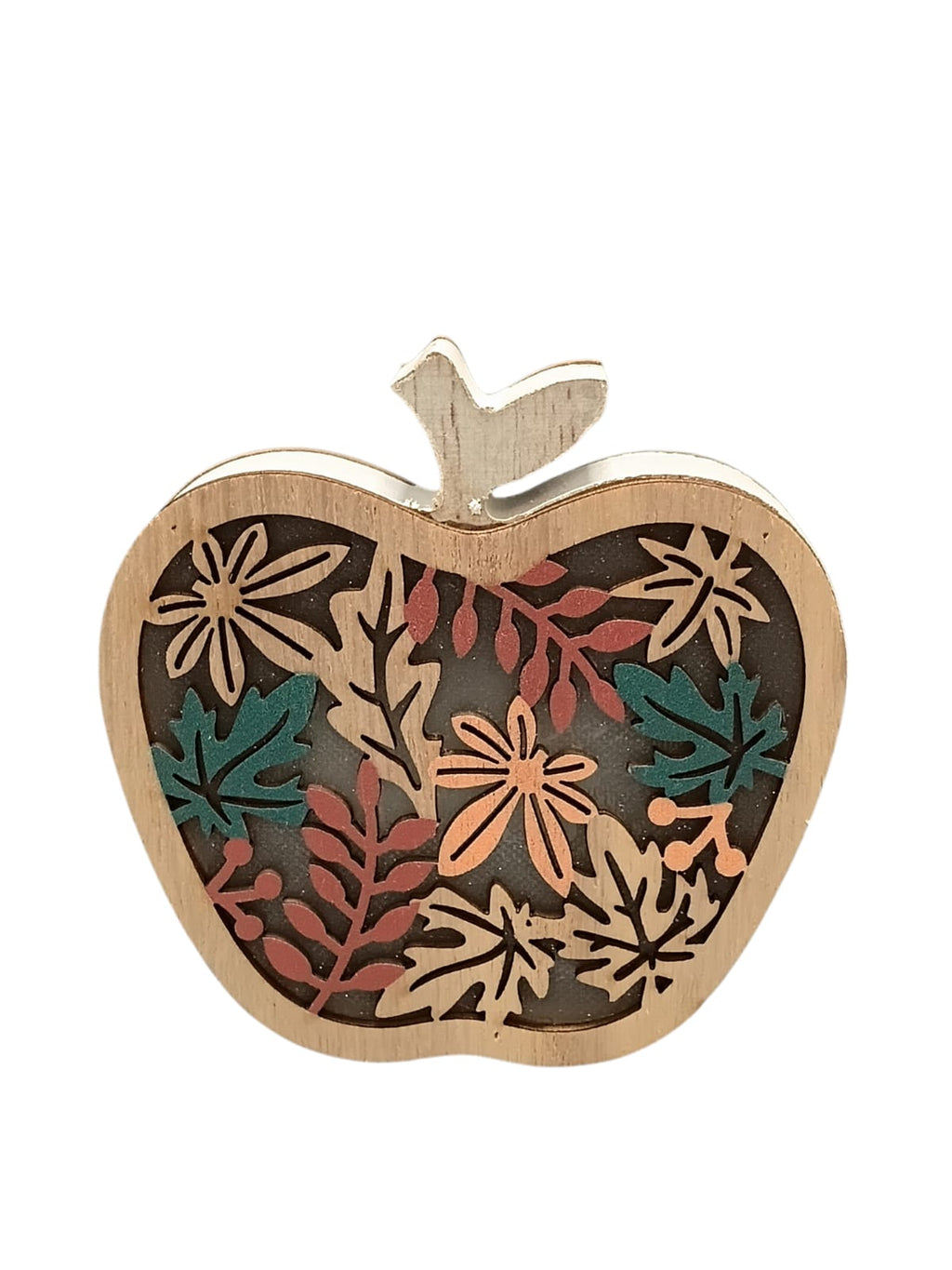 Otoño - Light Up Wooden Décor | Manzana, Erizo & Hoja