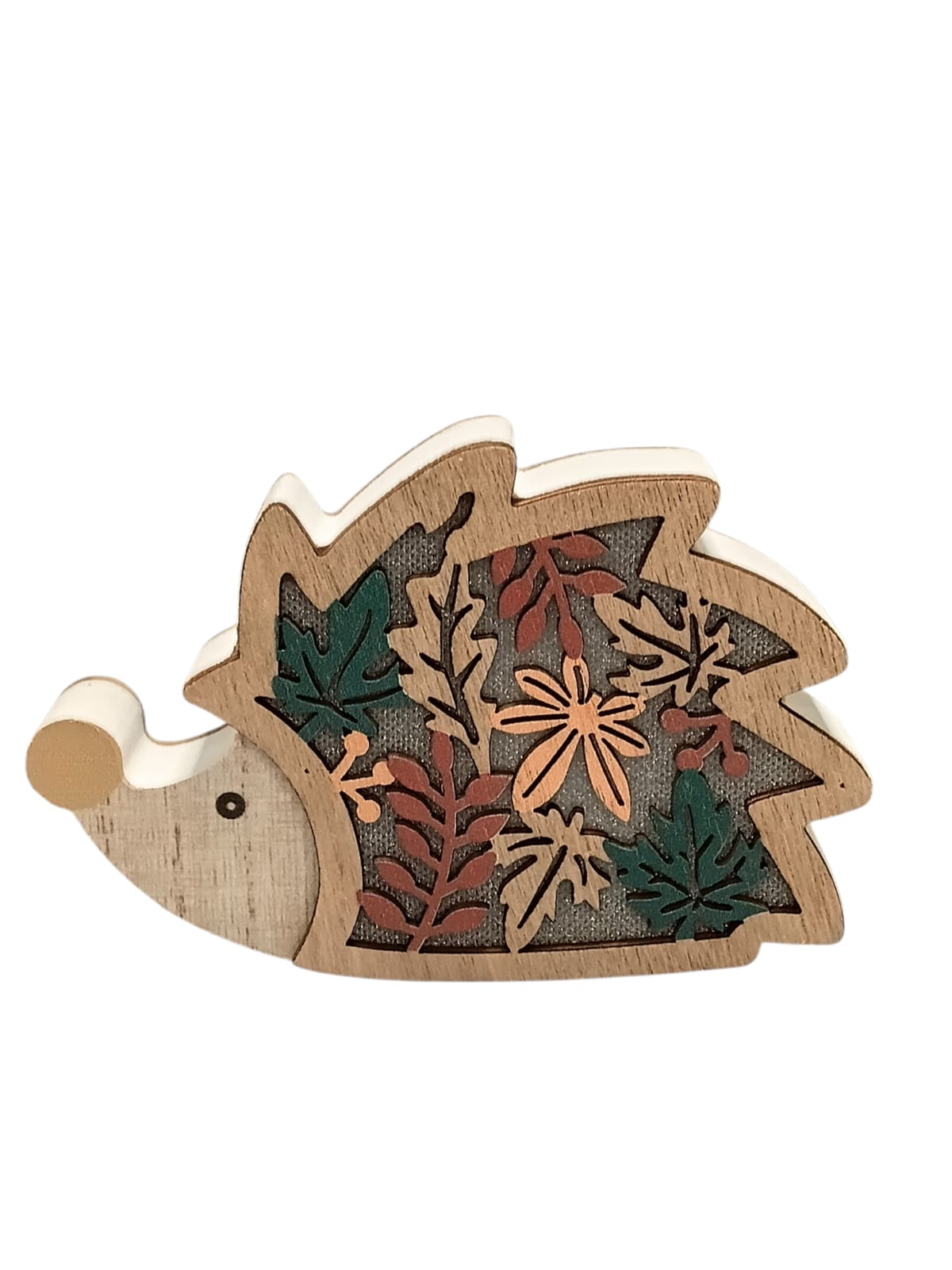 Otoño - Light Up Wooden Décor | Manzana, Erizo & Hoja