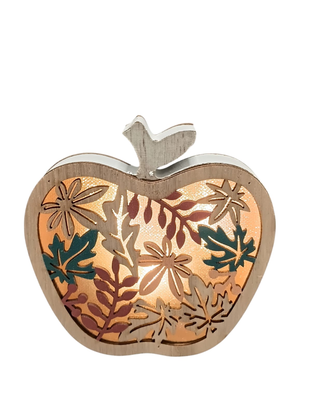 Otoño - Light Up Wooden Décor | Manzana, Erizo & Hoja