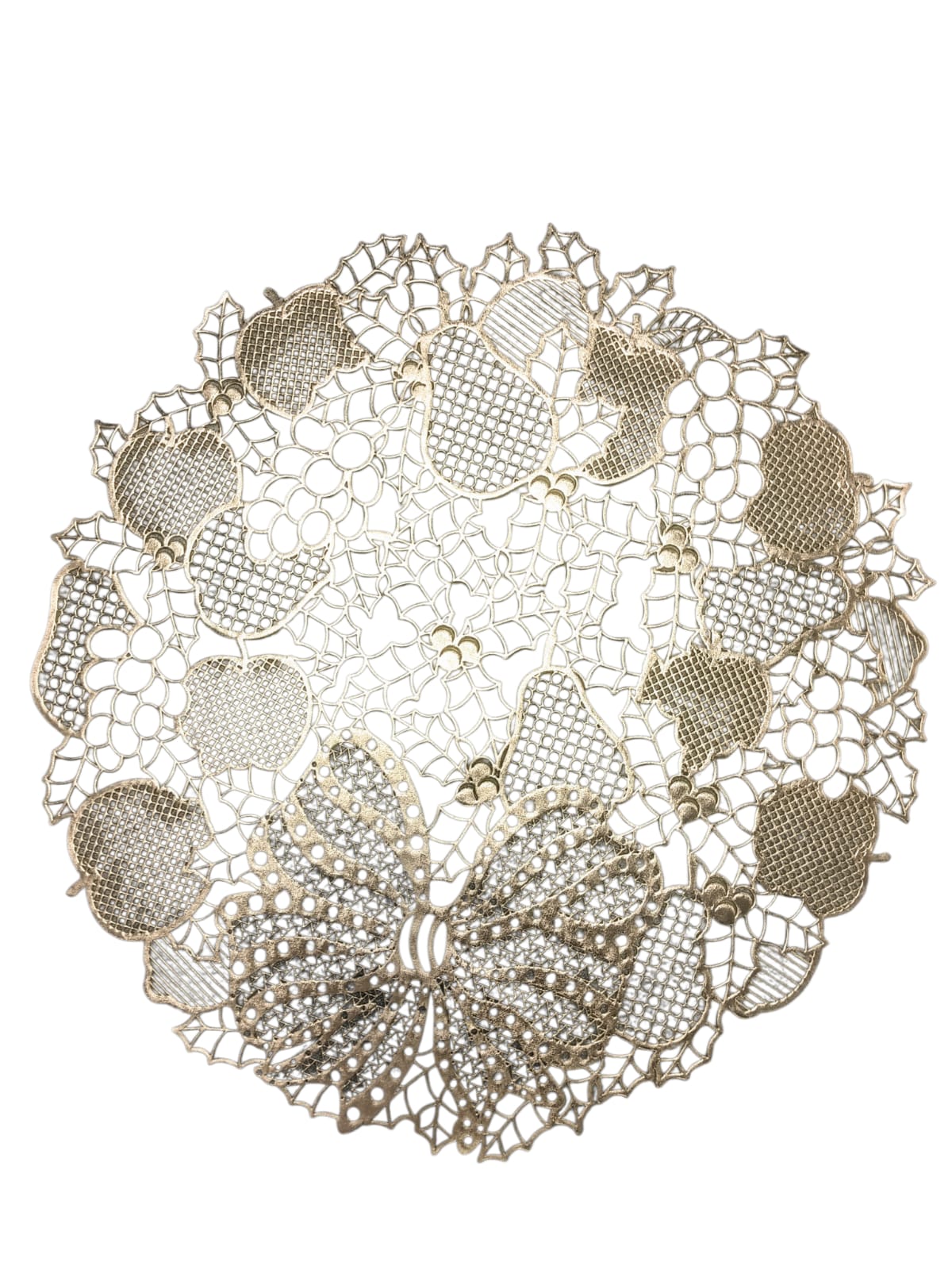 Placemats Decorativos Redondos 15" | 6 Estilos Metálicos