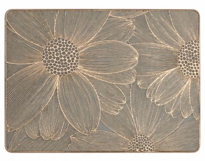 Placemats Decorativos Dorados de 12 x 18" | 4 Diseños Elegantes