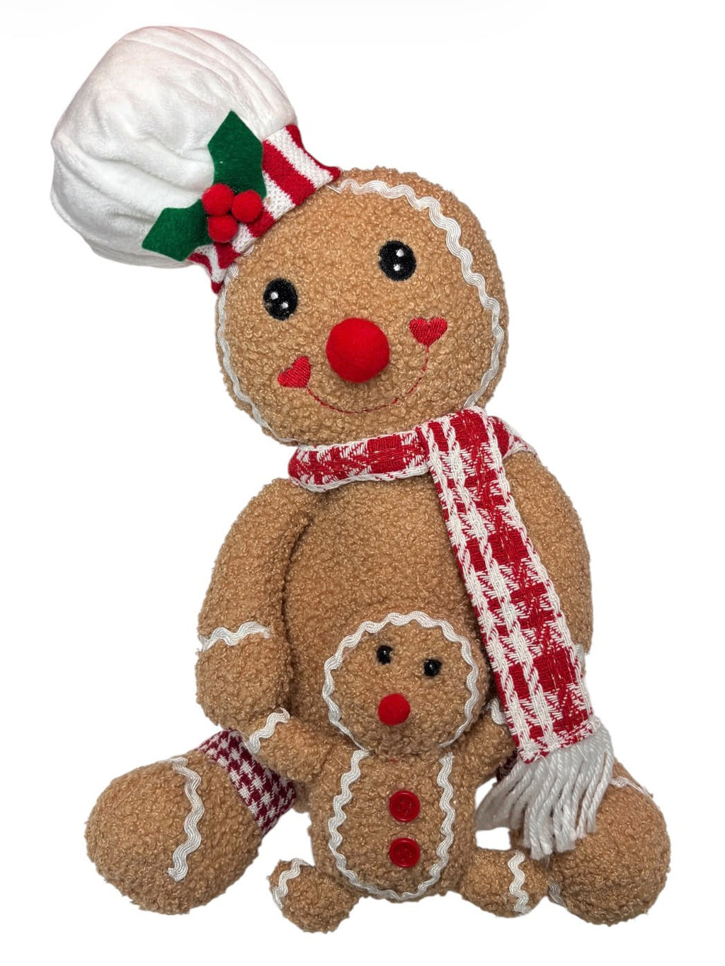 Peluches Navideños de Muñeco de Jengibre | Grande & Mini | 2 Estilos